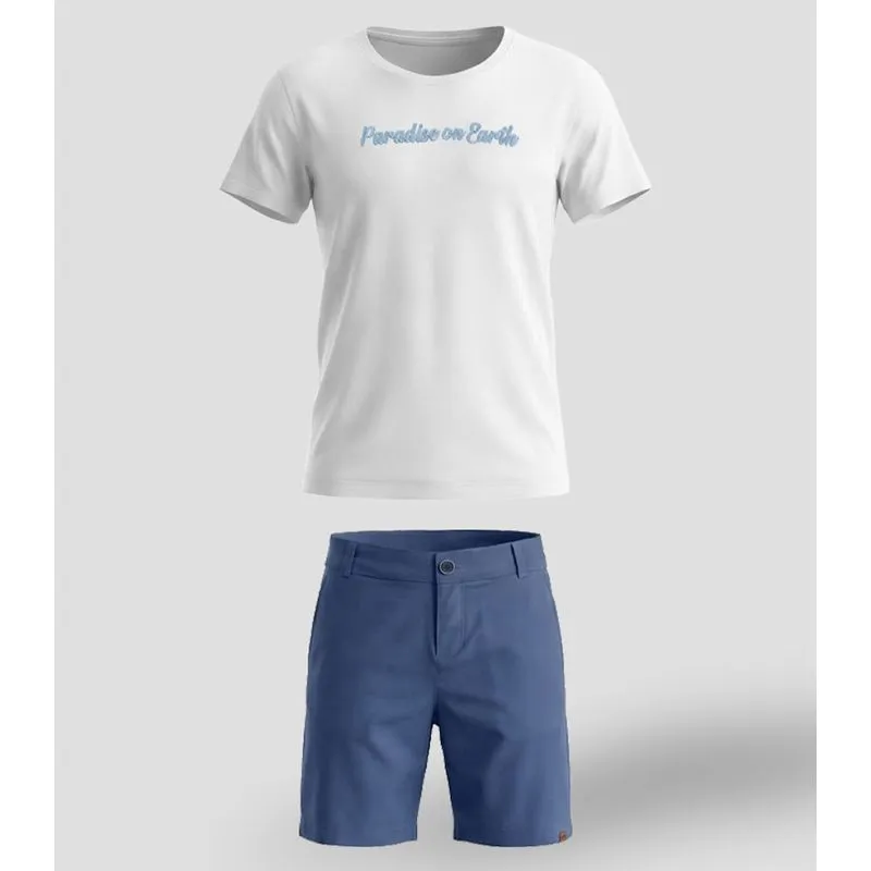 Conjunto Camiseta com Bermuda Menino Trick Nick Bege 6