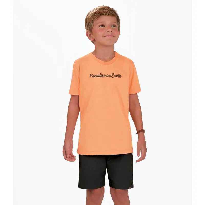 Conjunto Camiseta com Bermuda Menino Trick Nick Laranja 4