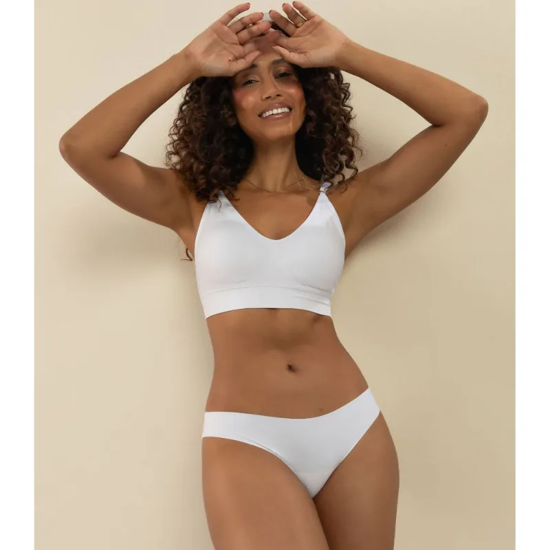 Calcinha Fio Corte A Laser Basic Pro Branco M