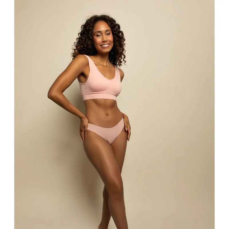 Calcinha Tanga Corte A Laser Basic Pro Rosa GG