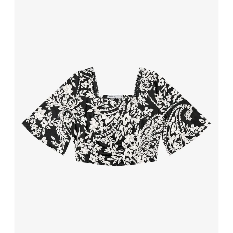 Blusa Viscose Khyara Acetinada Feminina Endless Preto M