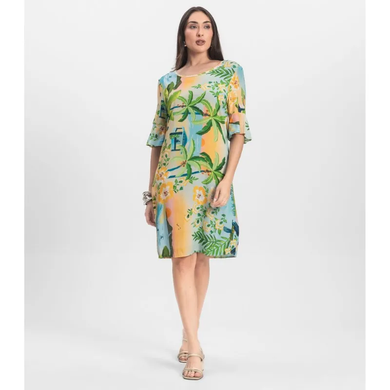 Vestido Feminino Estampado Infinita Cor Rosa M
