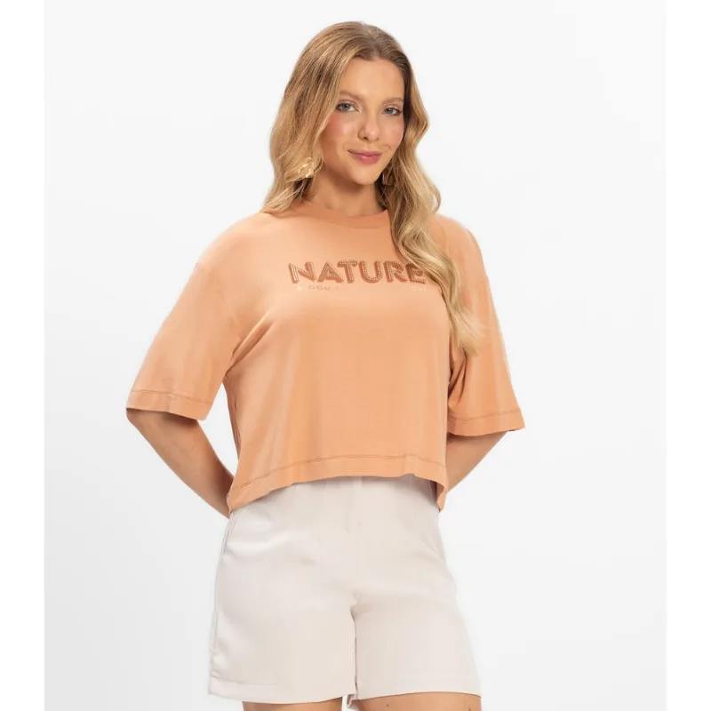 Blusa Feminina Viscotorcion Rovitex Marrom G
