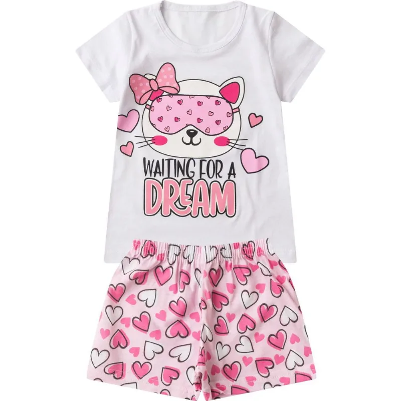 Pijama Infantil Menina Brilha No Escuro Select Branco 4