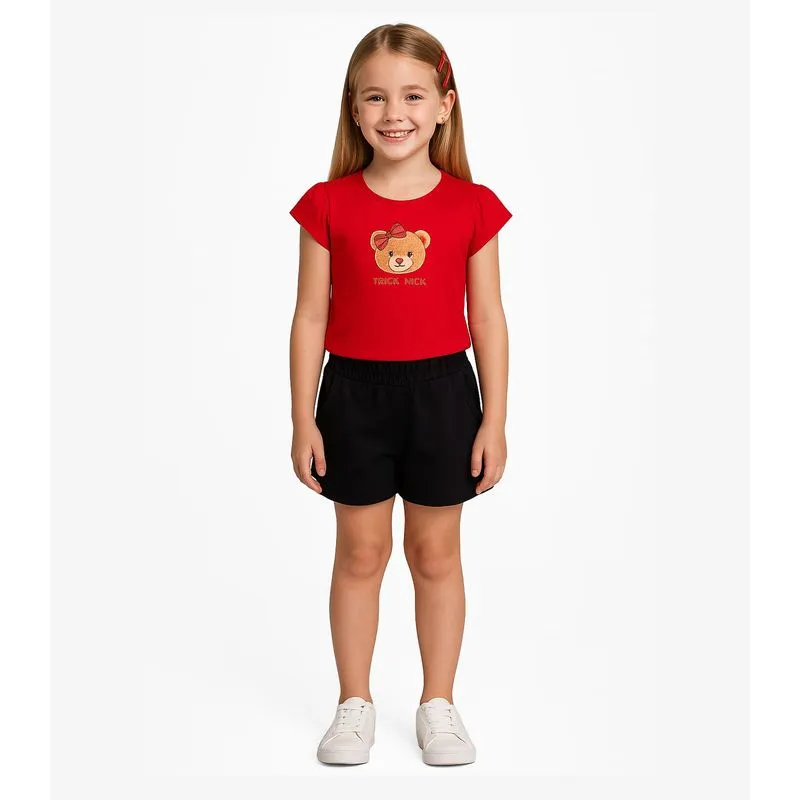Blusa Feminina Infantil Trick Nick Vermelho 6