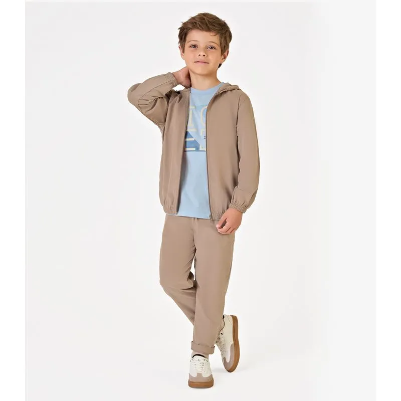 Calça Infantil Menino Cotelê Trick Nick Marrom 10