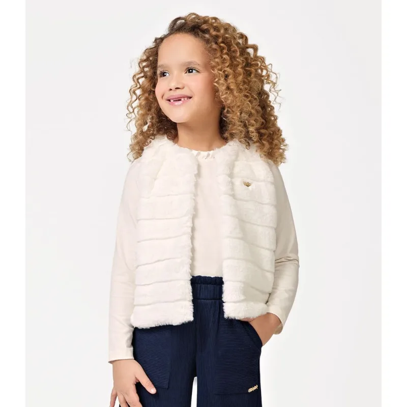 Colete Feminino Pelo Trick Nick Bege 6