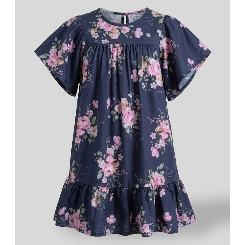 Vestido Infantil Trick Nick Azul 8