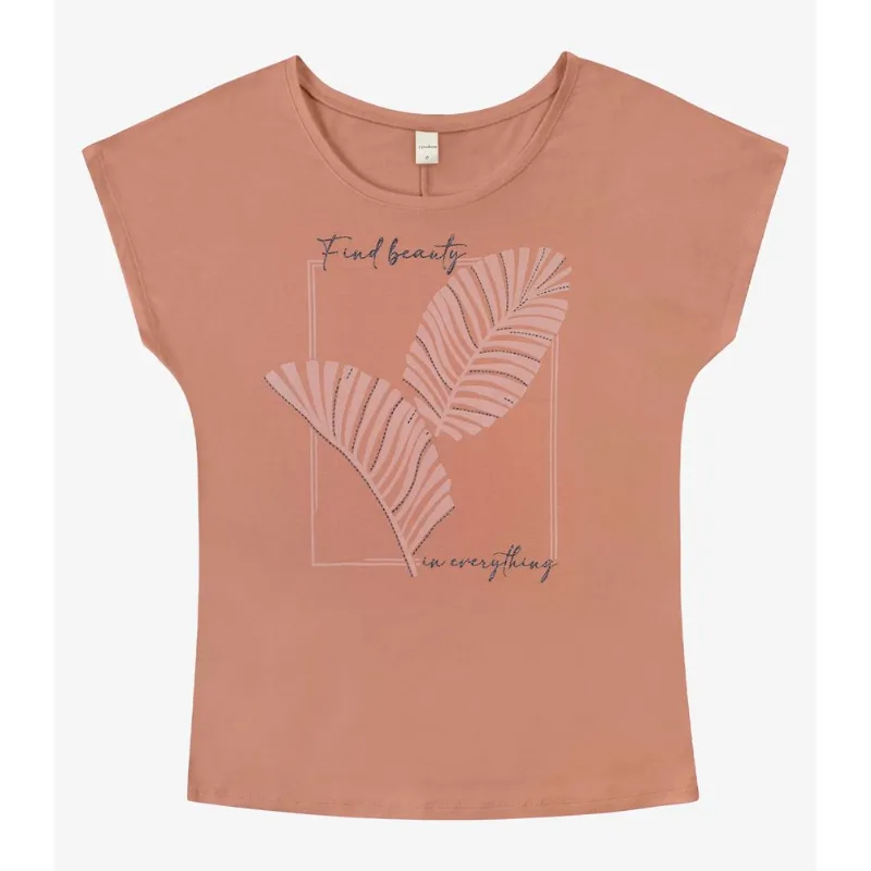 Blusa Feminina Viscotorcion Rovitex Marrom P