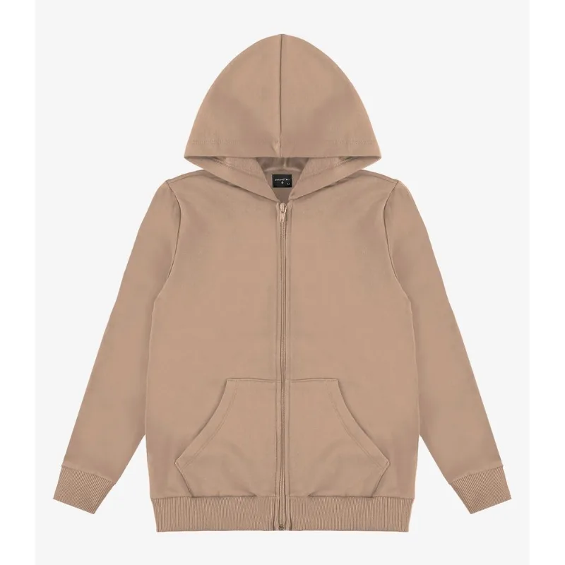 Jaqueta Masculina Moletom Peluciado Diametro Marrom M