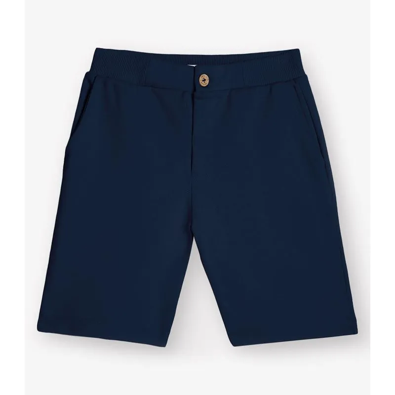 Bermuda Moletom Sarjado Masculina Trick Nick Azul 6