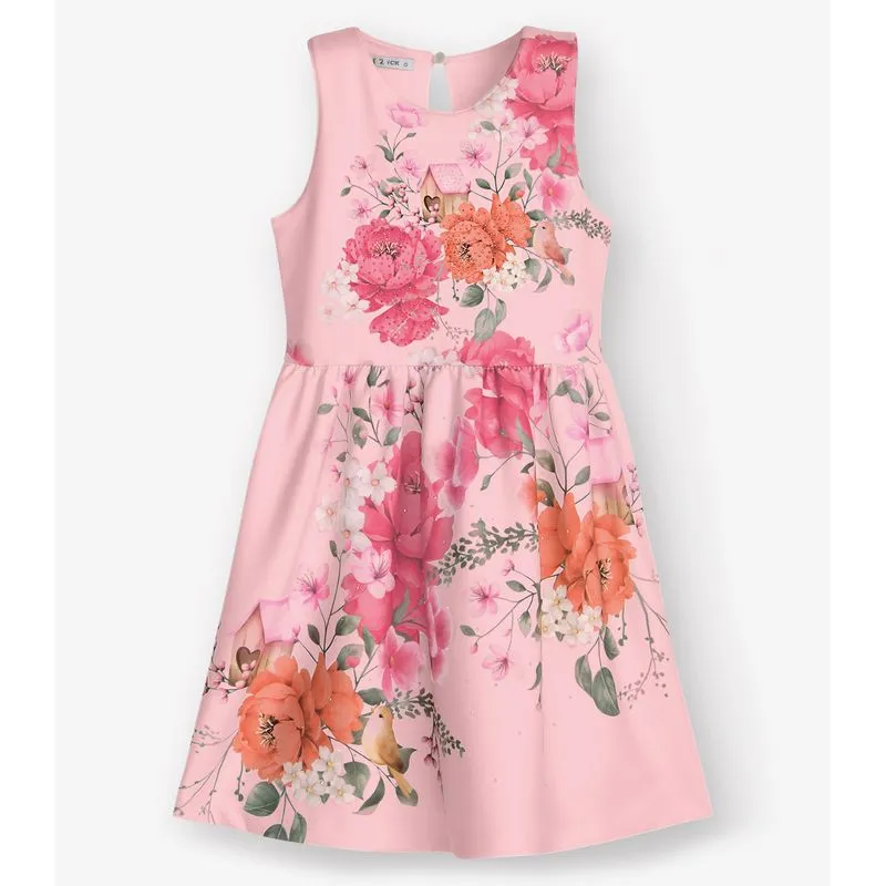 Vestido Menina Trick Nick Rosa 4