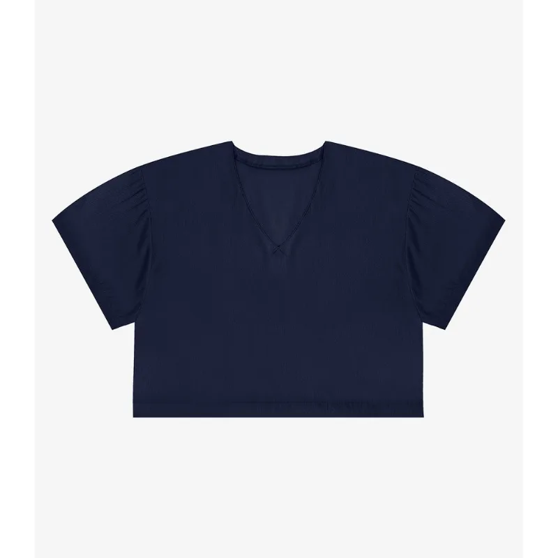 Blusa Feminina Tecido em Viscose Infinita Cor Azul M