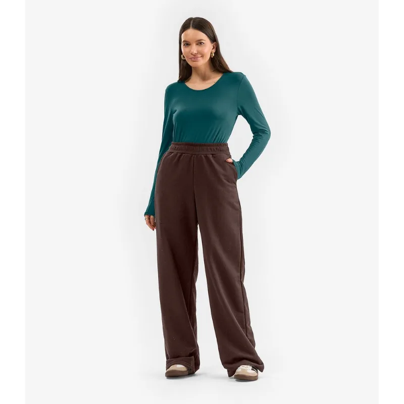 Calça Feminina em Moletom Rovitex Marrom XGG