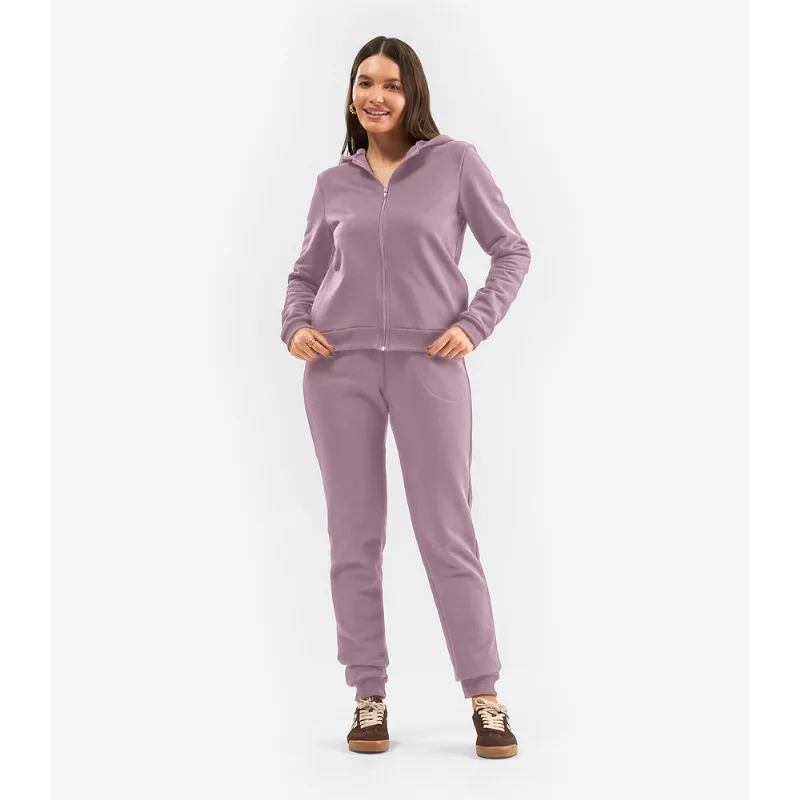 Jaqueta com Capuz em Moletom Rovitex Rosa GG