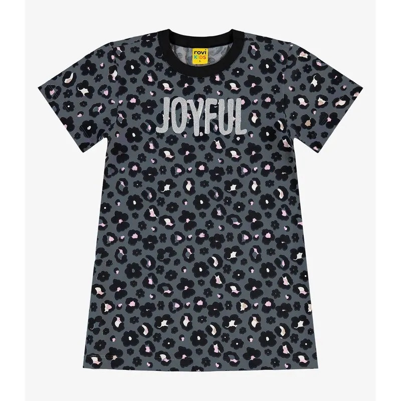 Vestido Infantil em Meia Malha Rovi Kids Preto 14