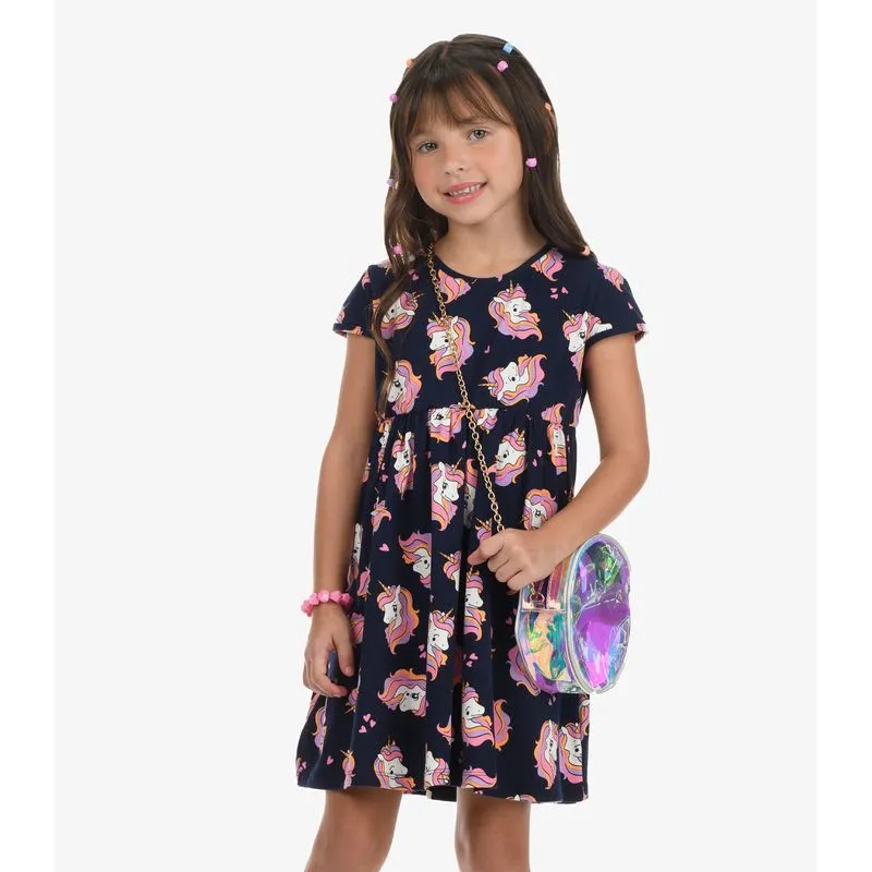 Vestido Cotton Rovi Kids Azul 2