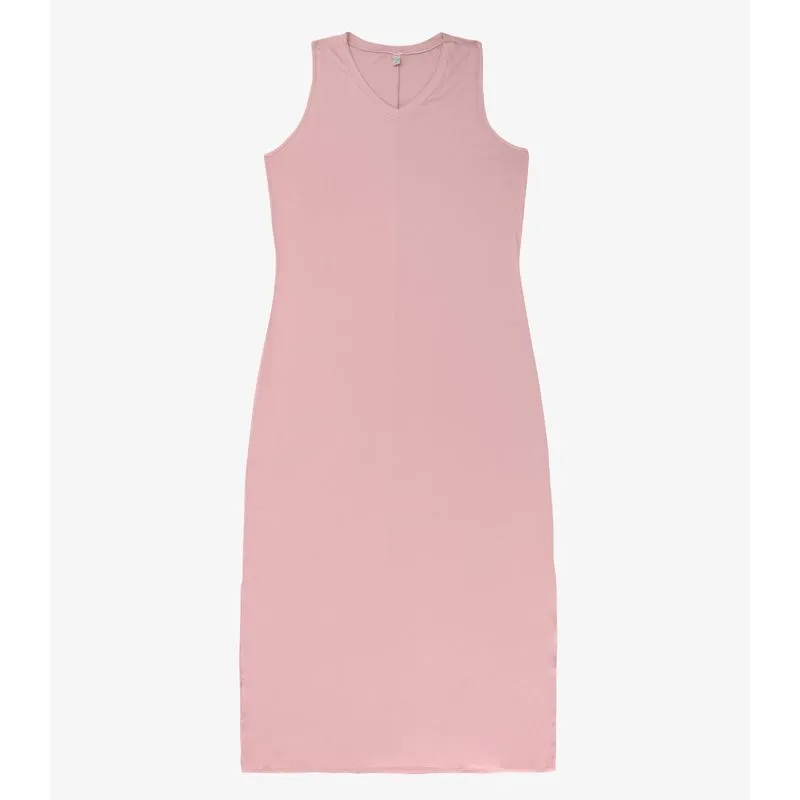 Vestido Longo Plus Size Infinita Cor Rosa Plus G3