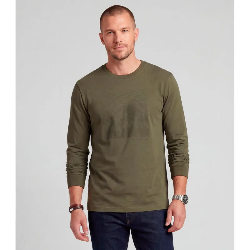 Camiseta Manga Longa Meia Malha Diametro Verde GG