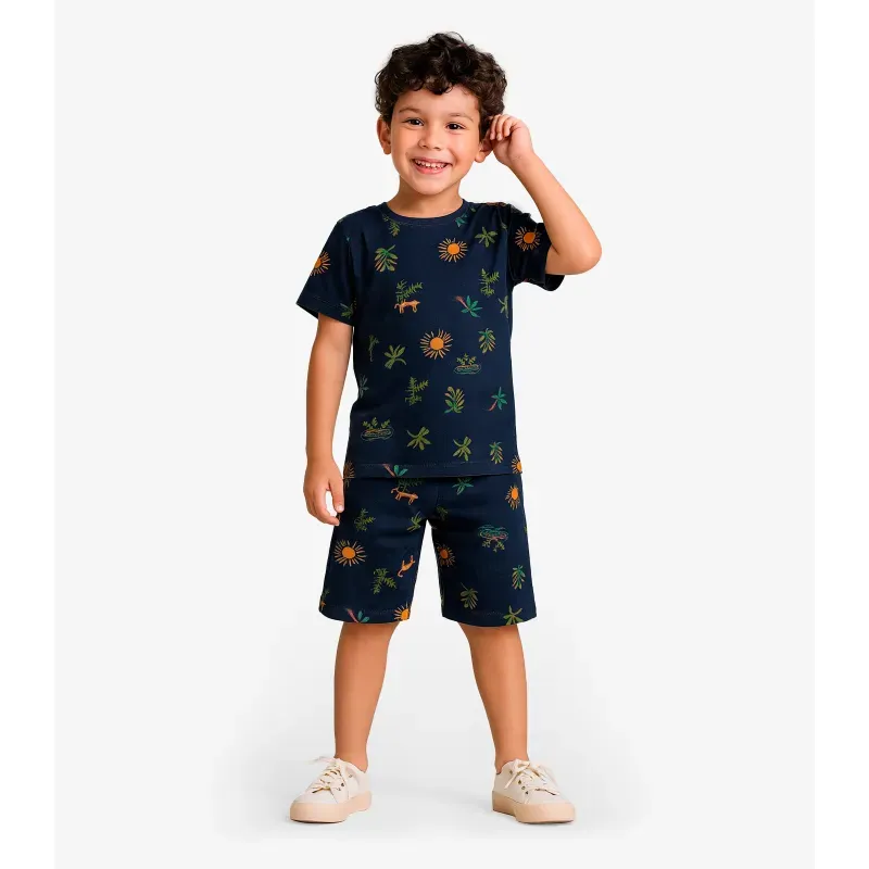 Pijama Infantil Menino Estampado Select Azul 8