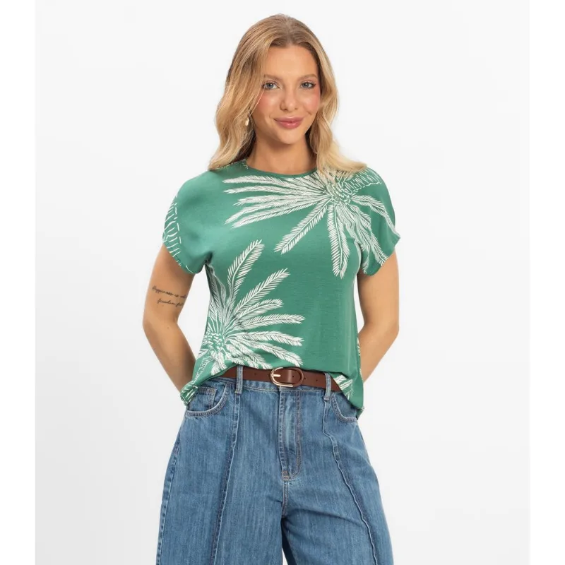 Blusa Feminina Viscotorcion Rovitex Verde P