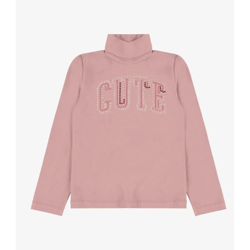 Blusa Manga Longa em Cotton Rovi Kids Rosa 6