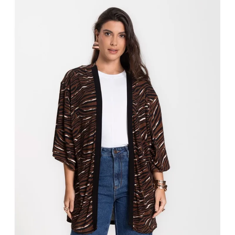 Kimono Feminino Infinita Cor Chocolate P