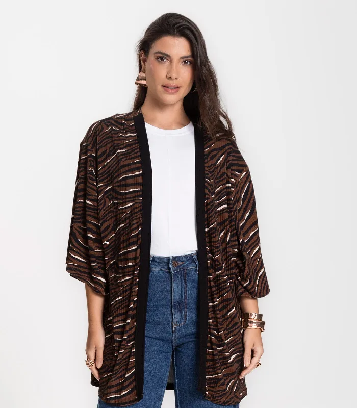 Kimono Feminino Infinita Cor Chocolate G