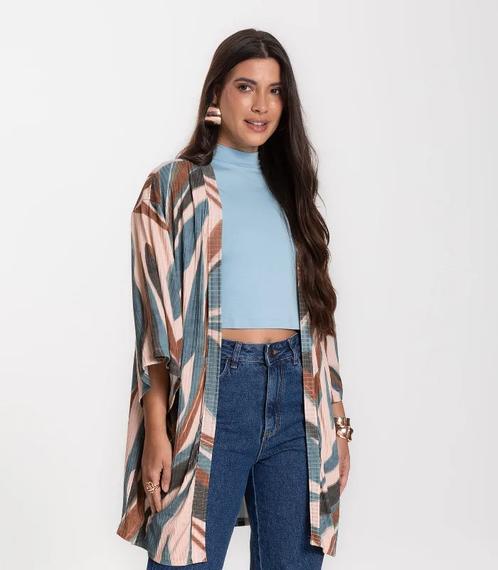 Kimono Feminino Infinita Cor Azul G