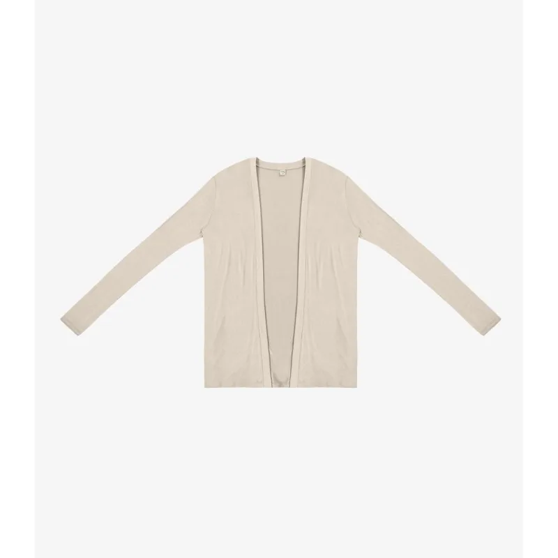 Cardigan Feminino Visco Tricot Básico Rovitex Bege GG