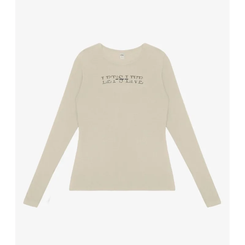 Blusa Feminina Manga Longa Em Visco Tricot Rovitex Bege G