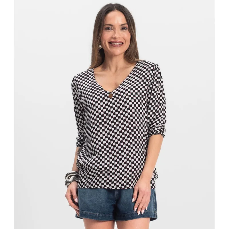 Blusa Manga Curta Infinita Cor Branco P
