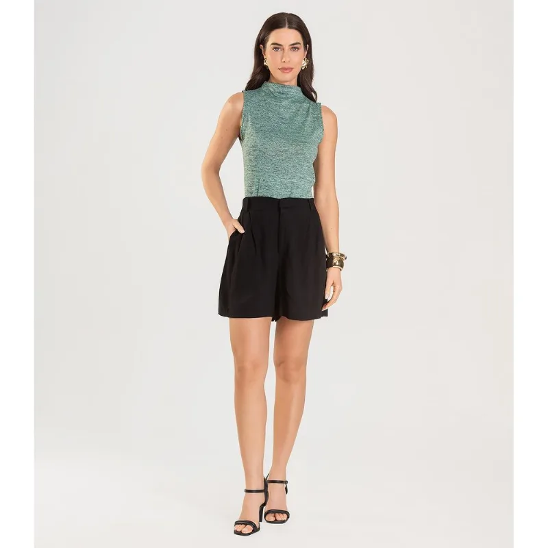 Regata Feminina com Gola Infinita Cor Verde G