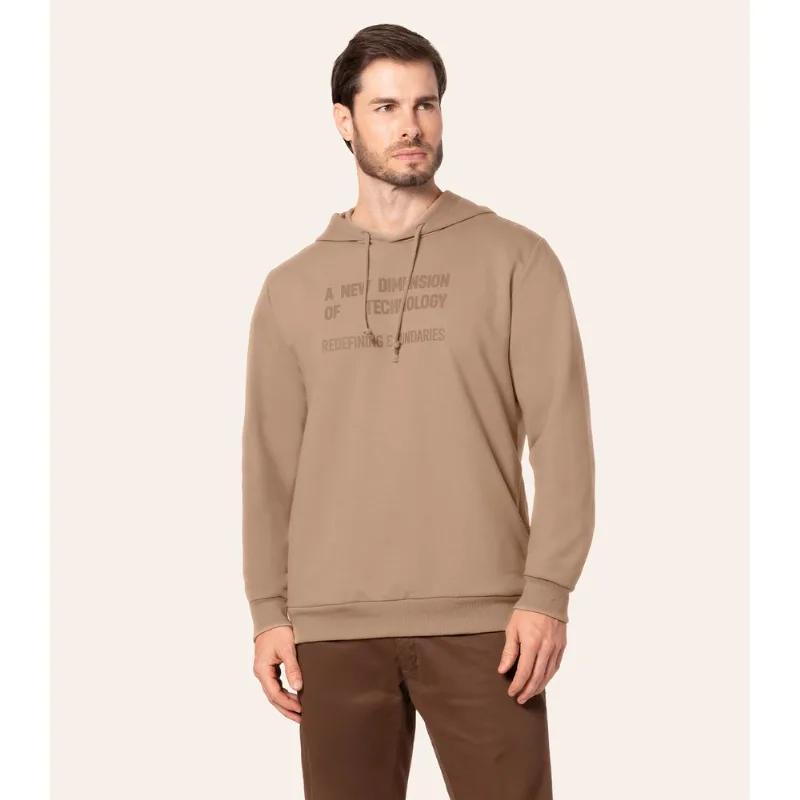 Moletom Masculino Moletom Com Capuz Diametro Marrom P
