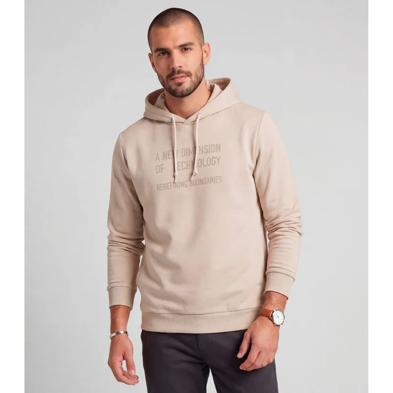 Moletom Masculino Moletom Com Capuz Diametro Bege G