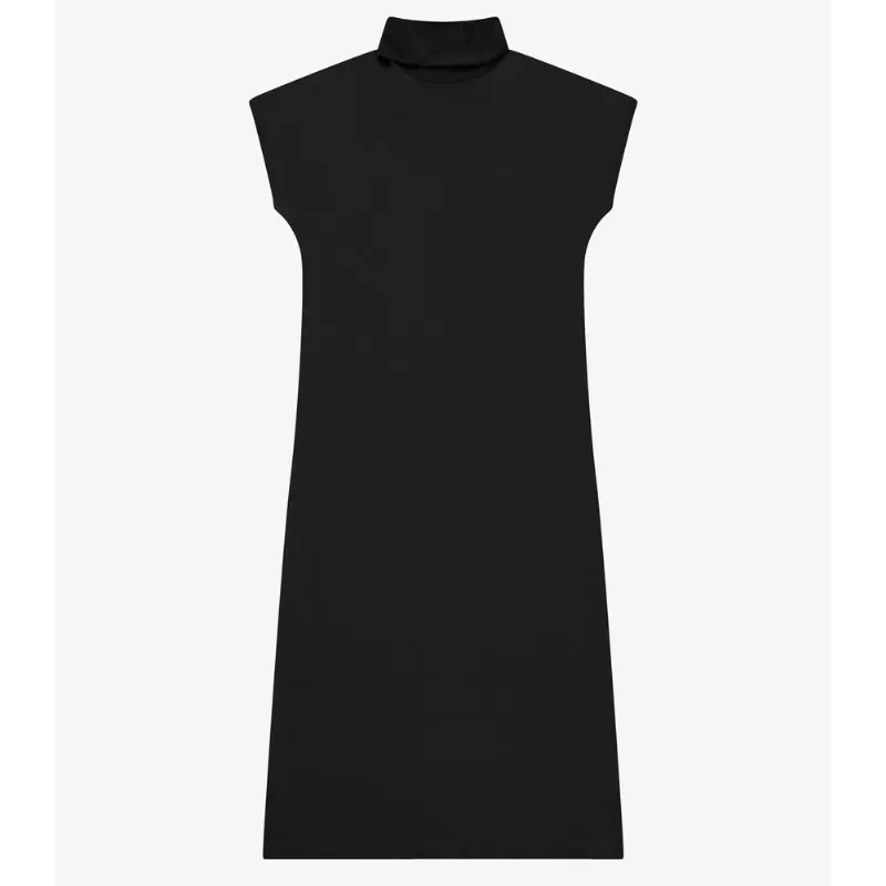 Vestido Super Midi Feminino Com Gola Alta Rovitex Preto GG
