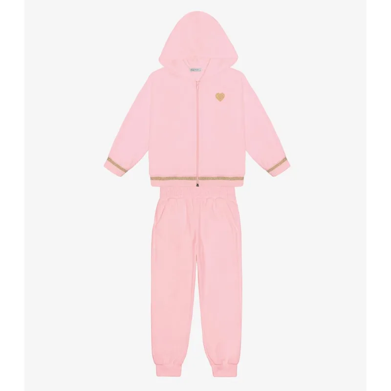 Conjunto Jaqueta Com Capuz Calça Plush Trick Nick Rosa 6