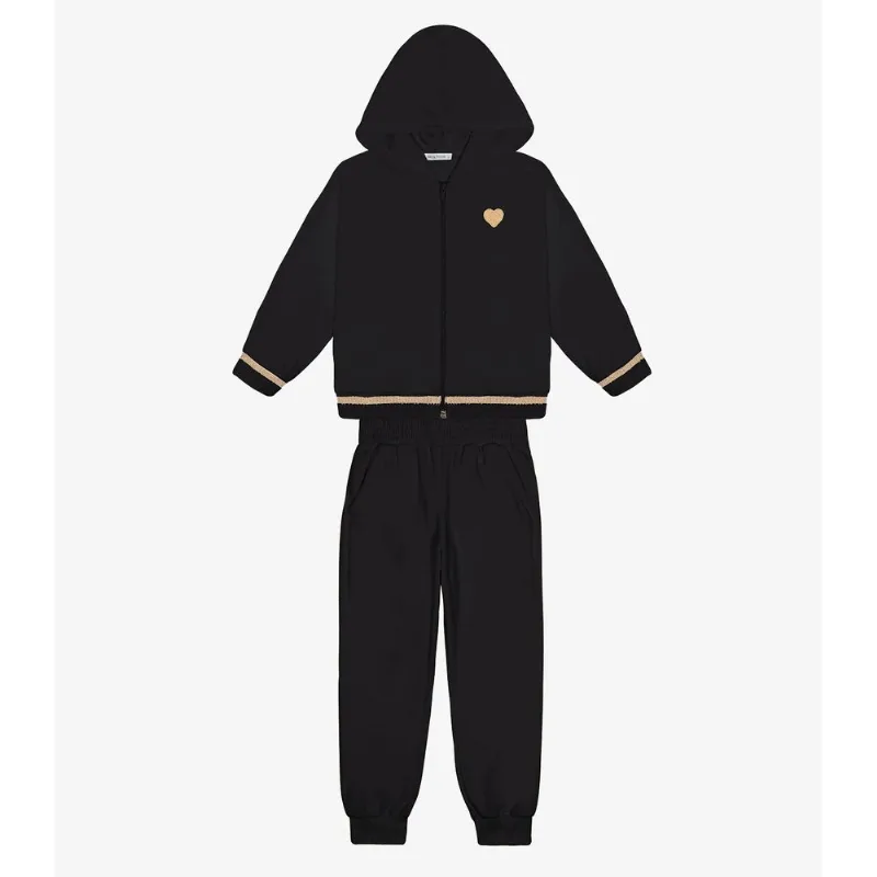 Conjunto Jaqueta Com Capuz Calça Plush Trick Nick Preto 10