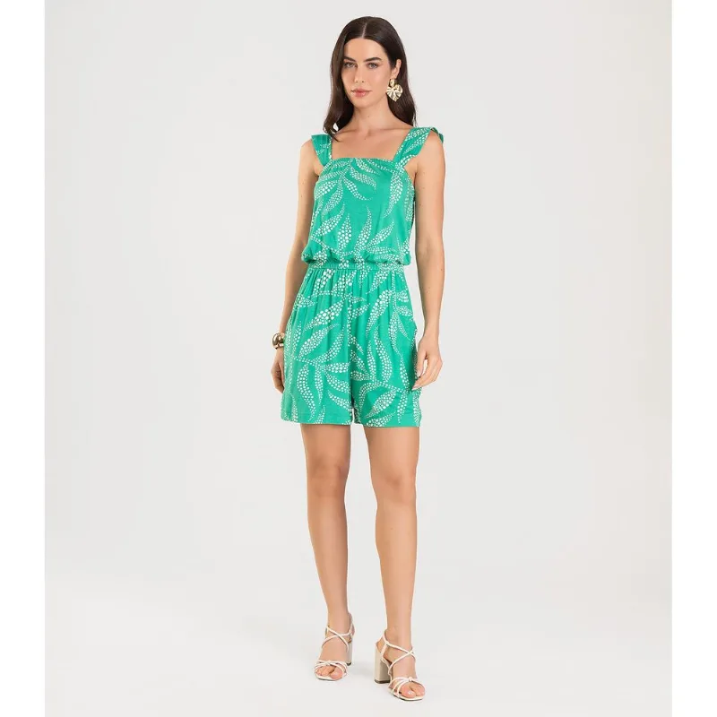 Macaquinho Feminino Curto Infinita Cor Verde G