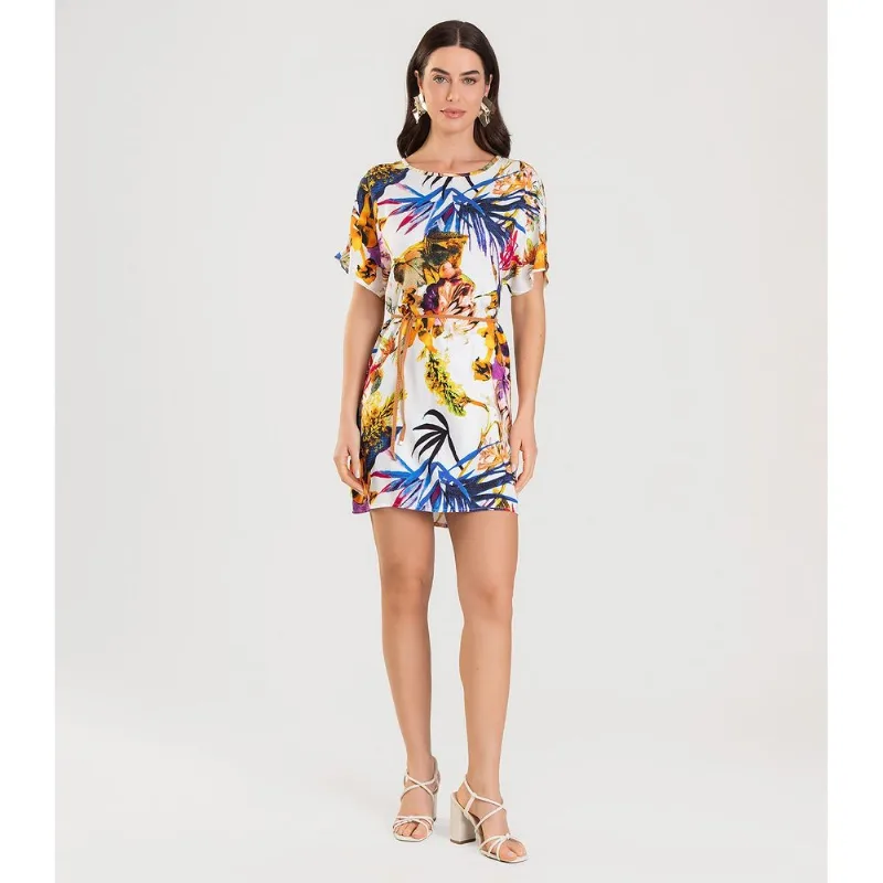 Vestido Adulto Feminino Infinita Cor Azul GG
