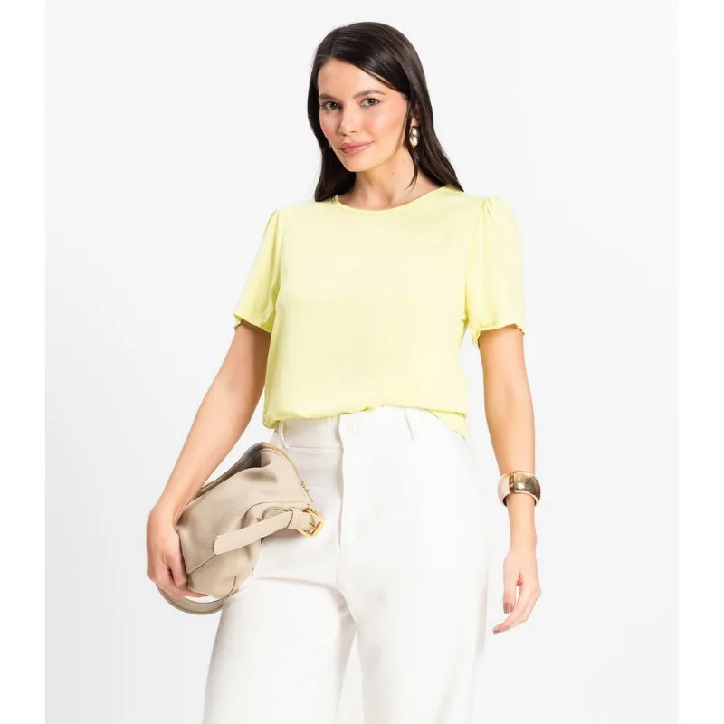 Blusa Feminina Em Viscose Infinita Cor Verde GG