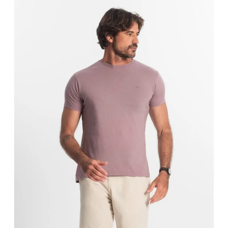 Camiseta Masculina Básica Select Lilás GG