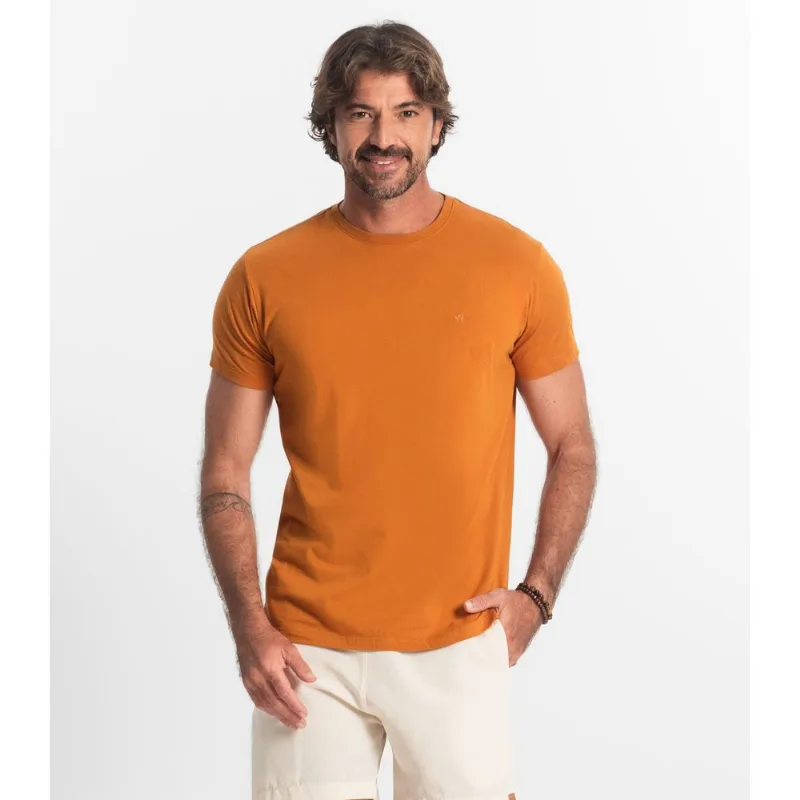Camiseta Masculina Básica Select Marrom M