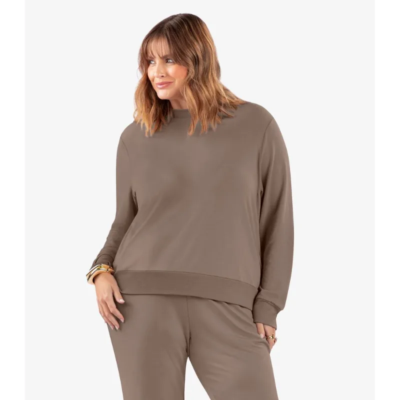 Blusão Feminino Plus Size Manga Longa Secret Glam Cinza Plus G1