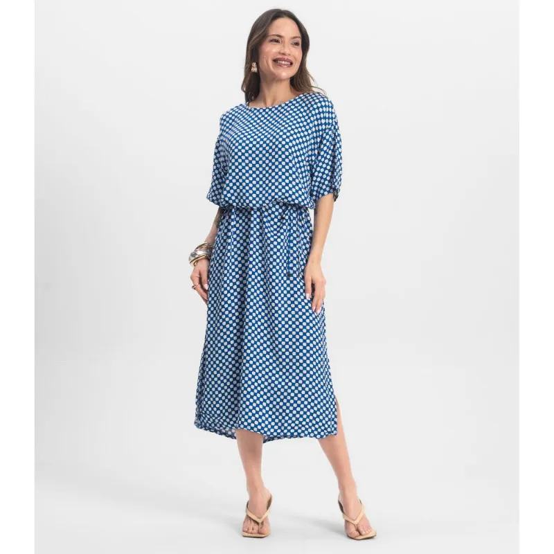 Vestido Midi Infinita Cor Azul P