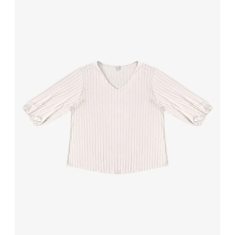 Blusa Canelada Plus Infinita Cor Bege Plus G4