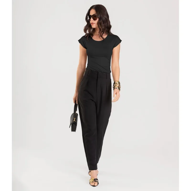 Blusa Feminina Com Franzido Dianna Preto GG
