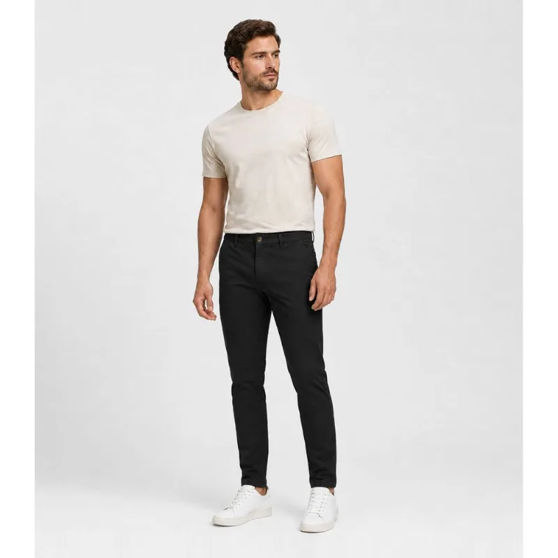 Calça Masculina Sarja Slim Diametro Preto 40