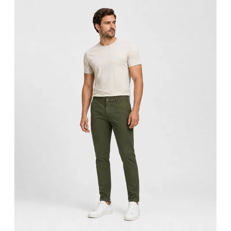 Calça Masculina Sarja Slim Diametro Verde 48
