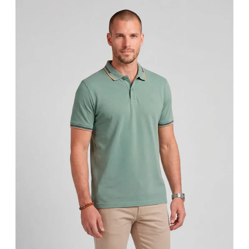 Polo Masculina Básica Cotton Diametro Verde GG